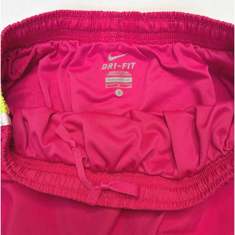 Nike Dri-FIT Tempo Running Shorts Pink & Yellow Women's Size Small 3 Inch Inseam - Picture 5 of 10
